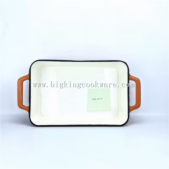 Эмалированная чугунная прямоугольная жаровня